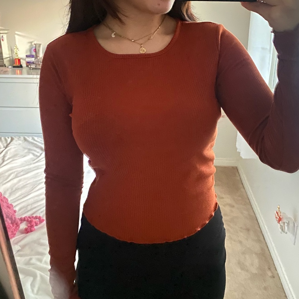 Burnt orange long sleeve